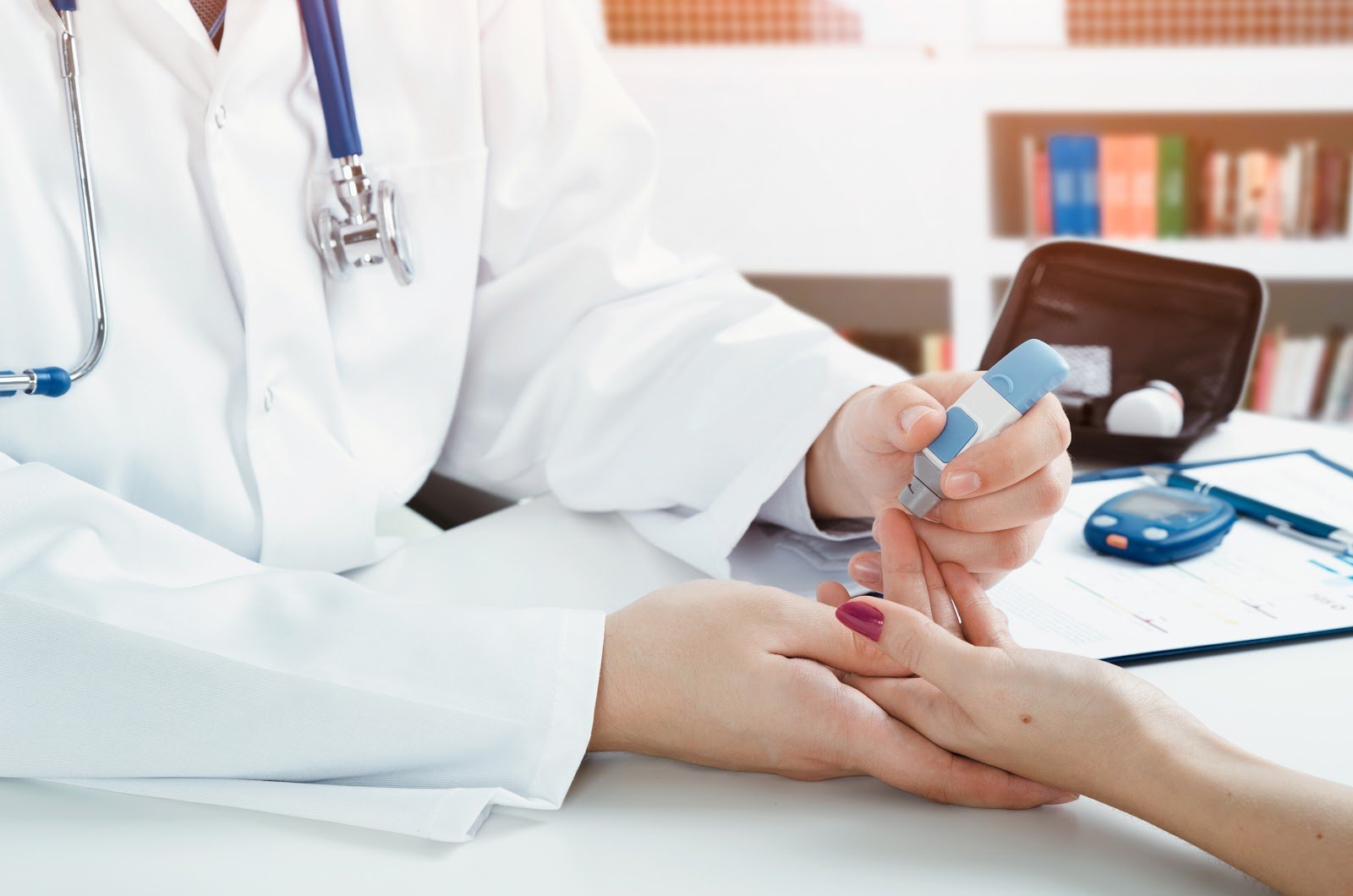 doctor-administering-test-to-patient-with-diabetes