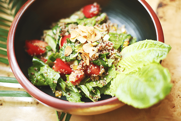 salad-with-nuts-strawberries-and-leafy-greens