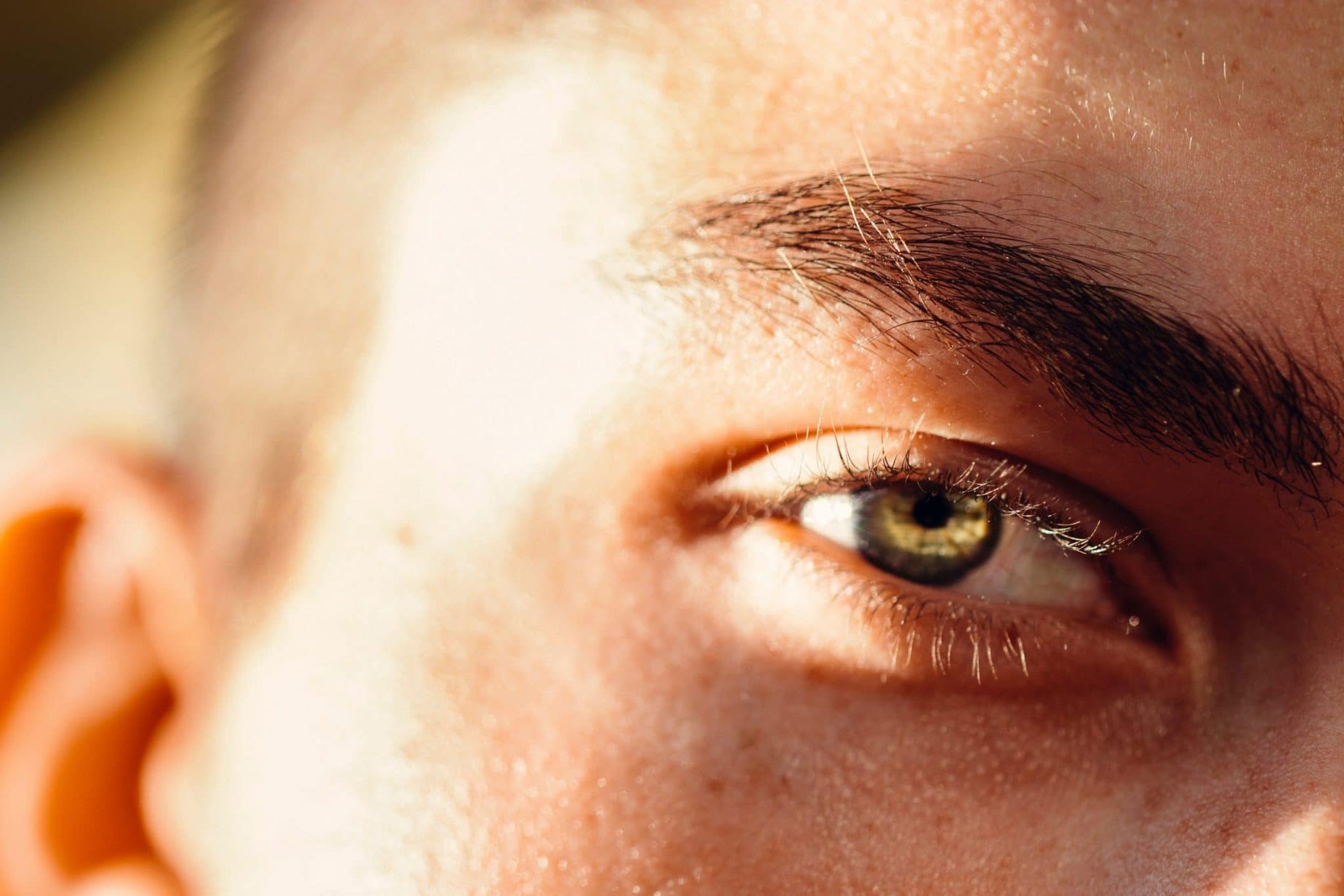 Close up of a man's eye