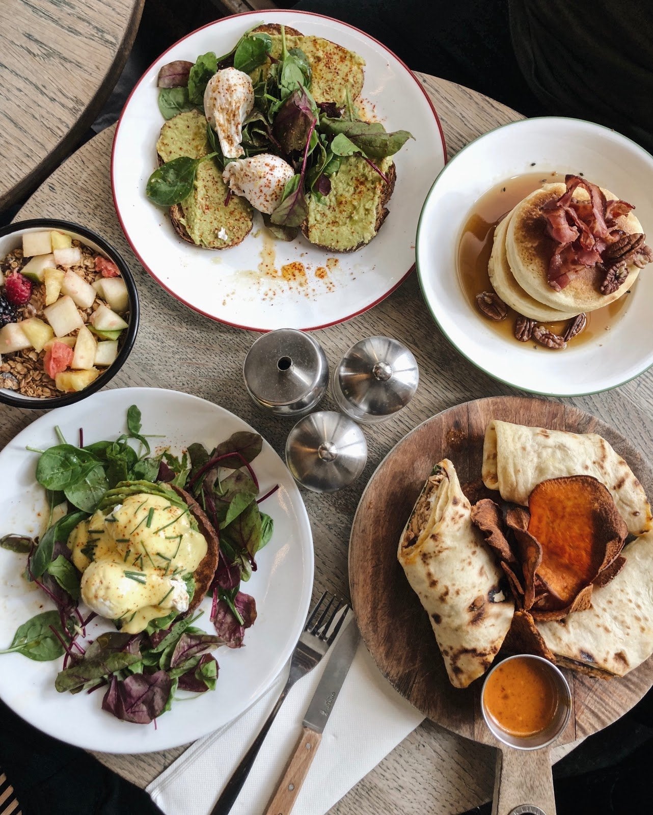 variety-of-food-on-brown-wooden-table